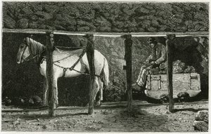 बेरलाइन के साथ एक गैलरी का इंटीरियर। केमिली लेमोनियर (1844-1913) बेल्जियम के लेखक द्वारा "" बेल्जियम "" कहानी को चित्रित करने के लिए फेरात द्वारा उत्कीर्णन। ले टूर डू मोंडे में प्रकाशित, नोव्यू जर्नल डेस वॉयेज, दूसरा सेमेस्टर 1884, एडौर द्वारा पी। फरात