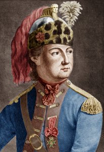 नाइट ऑफ ईऑन (1728-1810), राजा के लिए फ्रांसीसी गुप्त एजेंट, वह रंगीन दस्तावेजों को उकेरने के लिए क्रॉस-ड्रेस का इस्तेमाल करता था द्वारा फादर जीन बैप्टिस्ट ब्रैडेल