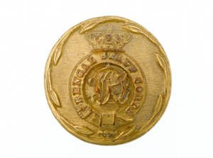 बटन, बंगाल स्टाफ कोर, 1876-1891 द्वारा पाकिस्तानी स्कूल