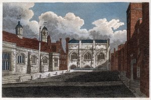 लिंकन इन हॉल और चैपल, लंदन, 1811 का दृश्य द्वारा दोस्त