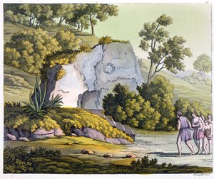 जूलस फेरेरियो द्वारा सन तीर्थ, पेरू, &39;ले कॉस्टयूम Ancien et Moderne&39;, खंड II, प्लेट 20, c.1820s-30 (रंग उत्कीर्णन) द्वारा प्रकाशित