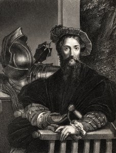 क्रिस्टोफर कोलंबस (1451-1506) (उत्कीर्णन) द्वारा Parmigianino