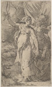 जूडिथ, 16 वीं शताब्दी की शुरुआत में। द्वारा Parmigianino