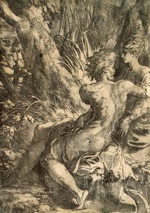 प्रेमी, c1527। द्वारा Parmigianino