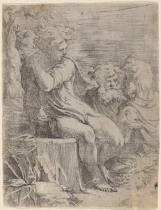 लड़का और दो बूढ़े द्वारा Parmigianino