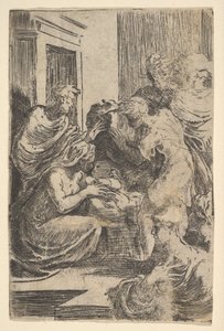 द नेटिविटी, 16 वीं शताब्दी की शुरुआत में। द्वारा Parmigianino