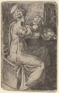वर्जिन और बच्चा द्वारा Parmigianino