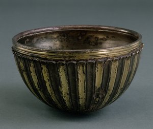 पार्थियन कटोरा, ईरान, c.100-200 ई। (रजत गिल्ट)