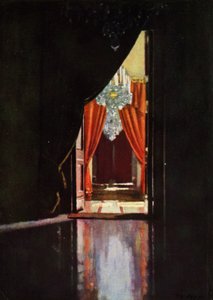 द ग्रेट एंट्रेंस, पलाज़ो पिट्टी (कलर लिथो) द्वारा पैट्रिक विलियम एडम