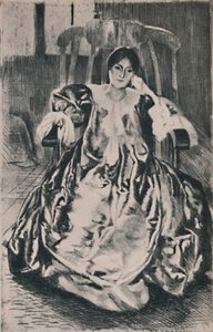 द सिल्क ड्रेस, 1887, 1946