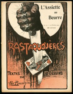 "" L'Plate au Beurre "", संख्या 152, रंगों में व्यंग्य का कवर द्वारा पॉल बल्लुरियाउ