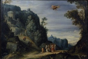 पारा और हर्स, c.1605 (तांबे के पैनल पर तेल)