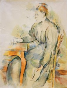 सीटिंग वुमन (Mé Cézanne) द्वारा पॉल सेज़ेन