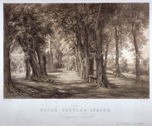 द अपर टेरेस एवेन्यू, हैम्पस्टेड हीथ, लंदन, c1840 द्वारा पॉल गौसी