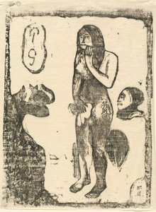 ईव, 1895 में या उसके बाद। द्वारा पॉल गाउगिन