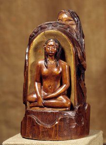 पॉल गाउगिन (1848-1903) द्वारा आइडल ए ला पर्ल लकड़ी की मूर्ति, सोना और मोती। 1892-1893 सूर्य। 0,23x0,12x0,11 मीटर पेरिस, म्यूसी डी'ऑर्से द्वारा पॉल गाउगिन