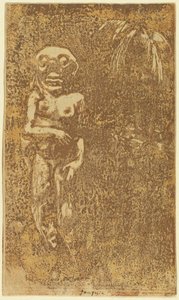 ओविरी द सैवेज [रेक्टो], 18941895। द्वारा पॉल गाउगिन