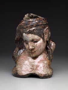 Mme के पोर्ट्रेट फूलदान। शफ़ेनेकर, c.1889-90 (चमकता हुआ पत्थर का पात्र) द्वारा पॉल गाउगिन