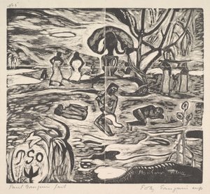 ईश्वर का दिन, 1894-95। द्वारा पॉल गाउगिन