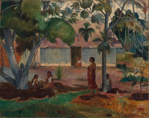 द लार्ज ट्री, 1891। द्वारा पॉल गाउगिन