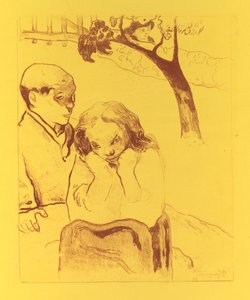 वालपिनी सूट: ह्यूमन मिसरी मिसरी ह्यूमन, 1889। द्वारा पॉल गाउगिन