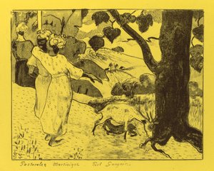 वोल्पिनी सुइट: मार्टीनिक देहाती पादरी मार्टिनिक, 1889। द्वारा पॉल गाउगिन