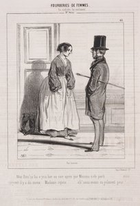 फोरबरीज़ डी फेमेस: सेंटीमेंट के मामलों में, 1842। द्वारा पॉल गवरानी