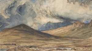 औवेर्गने के पर्वत, 1831-33। द्वारा पॉल हूएट