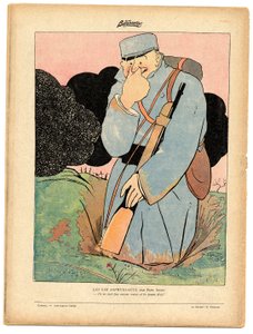 ला बायोनेट, रंगों में व्यंग्य द्वारा पॉल इरिबे