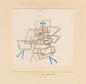 तीन भ्रम में, 1930। द्वारा पॉल क्ले