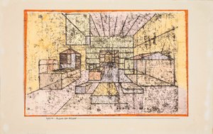 घरों का कमरा घरों का कमरा, 1921। द्वारा पॉल क्ले