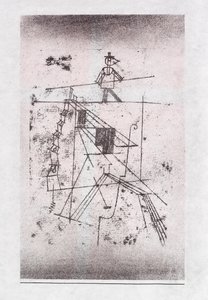 टाइट्रोप वॉकर, 1923। द्वारा पॉल क्ले