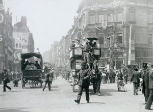 लुडगेट सर्कस, लंदन, महारानी विक्टोरिया की हीरक जयंती, 1897 के लिए तैयार द्वारा पॉल मार्टिन