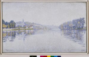 नदी किनारों। सीन में हर्ब्ले है द्वारा Paul Signac