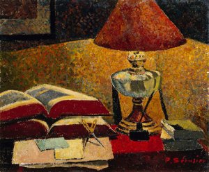 लैंप के नीचे, 1906। द्वारा पॉल सेसरियस