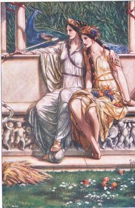 जूनो, सेरेस और मस्जिद अप्सराओं और रीपर की, The Tempest, 1908 से चित्रण