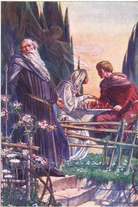 स्वीट लॉर्ड, आप मुझे झूठ बोलते हैं, The Tempest, 1908 से चित्रण द्वारा पॉल विन्सेंट वुड्रॉफ़