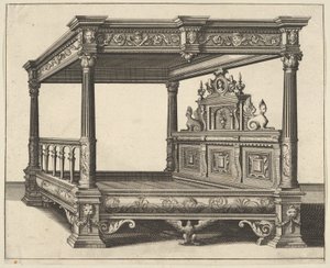 वर्सहाइडेन श्राइनवर्क से चंदवा बिस्तर ... [कई बढ़ई ...], 1658।