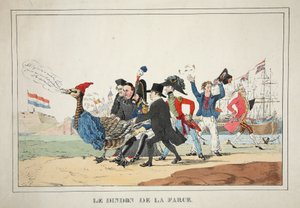 स्टफिंग का तुर्की, पब। 1831 (हाथ के रंग का उत्कीर्णन)