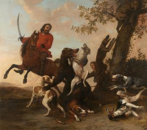 Bärenjagd। 1649 द्वारा पॉल पॉटर