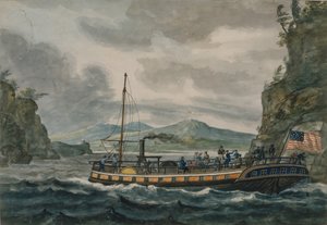 हडसन नदी पर स्टीमबोट यात्रा, 1811-सी.ए.1813।