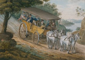 ट्रेंटन, न्यू जर्सी के पास स्टेजकोच द्वारा यात्रा, 1811-सी.ए. 1813.