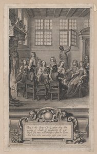 विलियम कैवेंडिश का परिवार, न्यूकैसल-अपॉन-टाइन की मार्क्वेस, 1656., 1656। द्वारा पीटर क्लौवेट