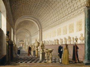 रॉयल पैलेस, स्टॉकहोम, 1796 में रॉयल म्यूज़ियम की इनर गैलरी द्वारा पीहर हिलस्ट्र्राम