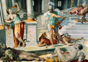 Ulysses और जादूगरनी Circe, Pellegrino Tibaldi द्वारा, लगभग 1550, ताज़ा