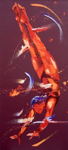 जिमनास्ट सेवन, 2011 (कैनवास पर तेल) द्वारा पेनी वार्डन