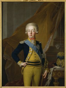 गुस्ताव IV एडोल्फ डी सुएडे - स्वीडन के गुस्ताव IV एडॉल्फ का पोर्ट्रेट (1778-1837), क्राफ्ट, पेर, द एल्डर (1724-1793) द्वारा। तेल के रंगों से केन्वस पर बना चित्र