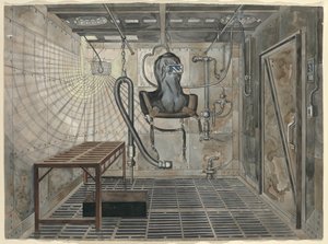 इंटीरियर सैंड ब्लास्टिंग चैंबर, 1935, सी। 1947. द्वारा पर्किन्स हार्नली