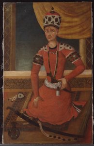 आगा मुहम्मद खान क़ाज़र, c.1820 द्वारा फारसी स्कूल
