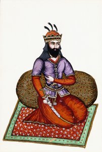 19 वीं शताब्दी में शाह गार्शब का चित्रण द्वारा फारसी स्कूल